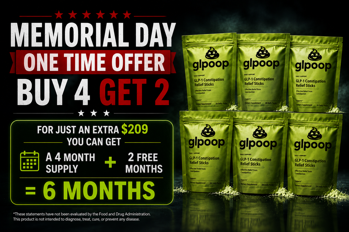 GLPoop 6-Box Bundle (Buy 3 Get 3)